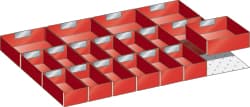 Set inzetbakken voor laden 564 mm