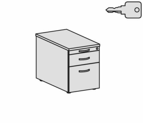 Gera Rolcontainer Pro met HR uittrekbaar, 2 lade(n)