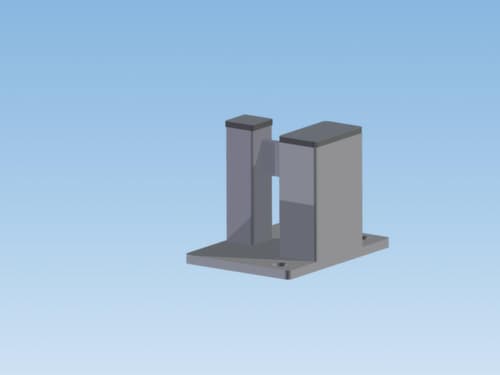 Paal voor scheidingswandsysteem, hoogte 2200 mm