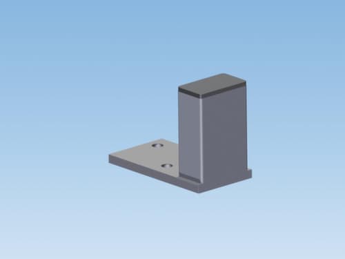 Einde bericht voor scheidingswandsysteem, hoogte 2200 mm