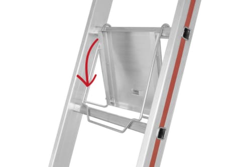 Hymer Inhangtrede voor staande ladder met sporten, 250 mm