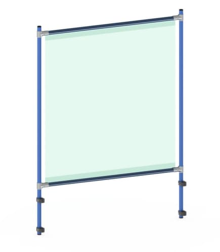 fetra Hygiënescherm voor transportwagen, hoogte x breedte 1410 x 1066 mm