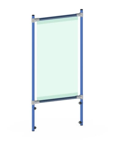 fetra Hygiënescherm voor transportwagen, hoogte x breedte 1410 x 571 mm