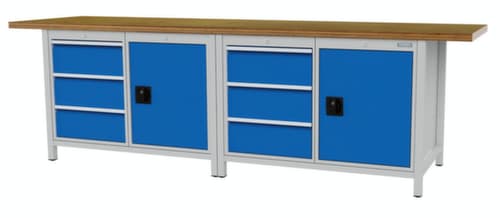 Bedrunka + Hirth Werkbank, 6 laden, 2 kasten