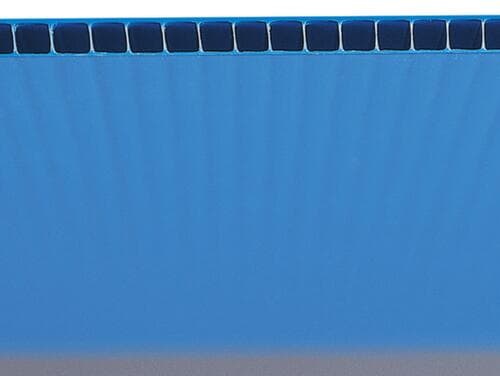 Vouwbare zichtbak, blauw, diepte 378 mm, polypropyleen