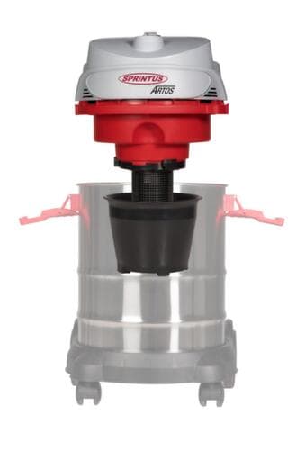 Nat- en droogzuiger ARTOS met cycloon waterafscheider, vermogen 1200 W, werkbreedte 360 mm