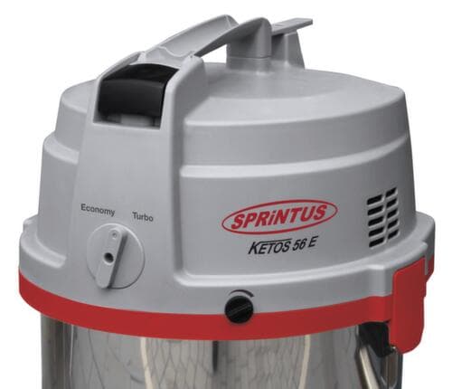 Nat- en droogzuiger KETOS N 56/2 E met twee zuigturbines, vermogen 2600 W, werkbreedte 450 mm