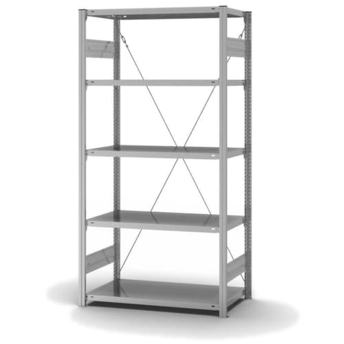 hofe RVS inhaakstelling, hoogte x breedte x diepte 2000 x 1060 x 535 mm, 5 legborden