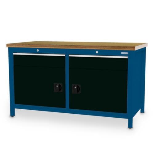 Bedrunka + Hirth Werkbank, 2 laden, 2 kasten