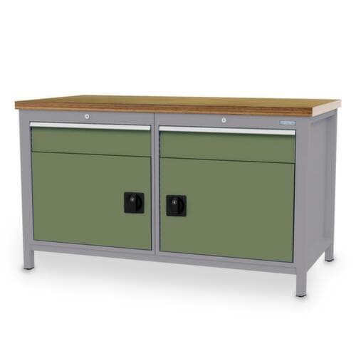 Bedrunka + Hirth Werkbank, 2 laden, 2 kasten