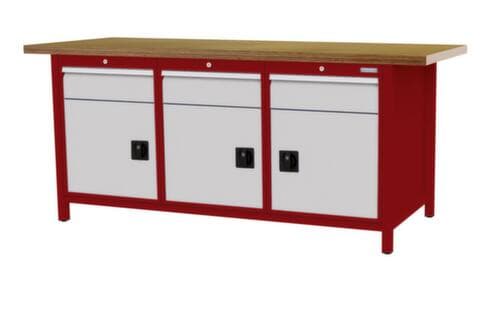 Bedrunka + Hirth Werkbank, 3 laden, 3 kasten