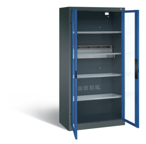 C+P Acculaadkast ERGO met legborden voor elektrische apparatuur