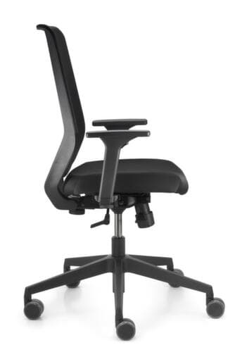 Dauphin Draaistoel to-sync task, hoge netrugleuning, zwart