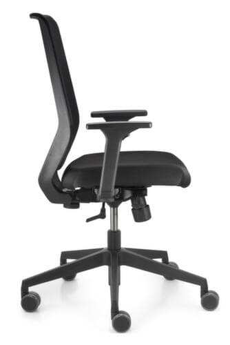 Dauphin Draaistoel to-sync task, hoge netrugleuning, zwart