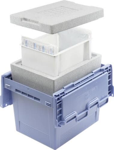 BITO Thermisch geïsoleerde herbruikbare container, inhoud 5 l, krokodildeksel