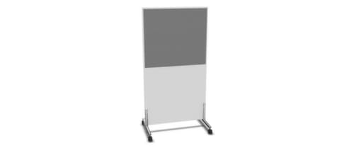 Nowy Styl Scheidingswand E10 van hout met stoffen bekleding, hoogte x breedte 1545 x 800 mm