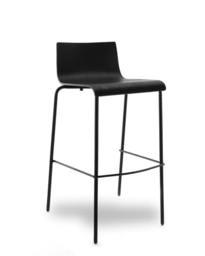 barkruk SIT-ON BB-5 met lage rugleuning, zitting zwart