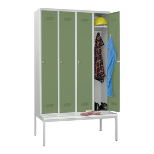 PAVOY Locker Basis met bank, vakbreedte 300 mm