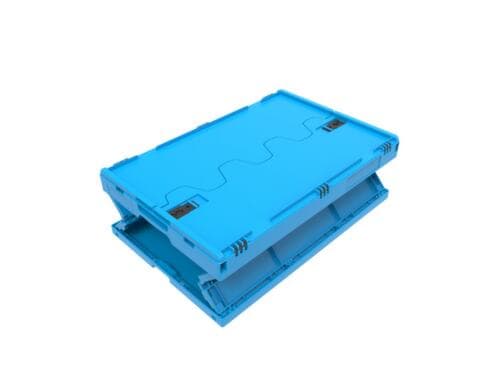 Walther Faltsysteme Vouwkrat, blauw, inhoud 44 l, klapdeksel