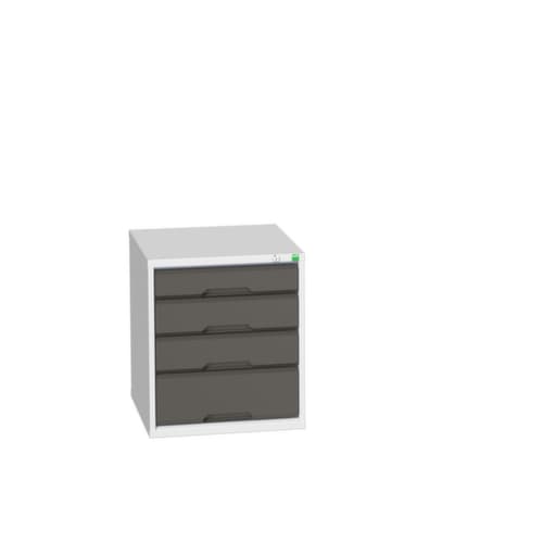 bott Ladekast verso, 4 lade(n), RAL7035 lichtgrijs/RAL7016 antracietgrijs