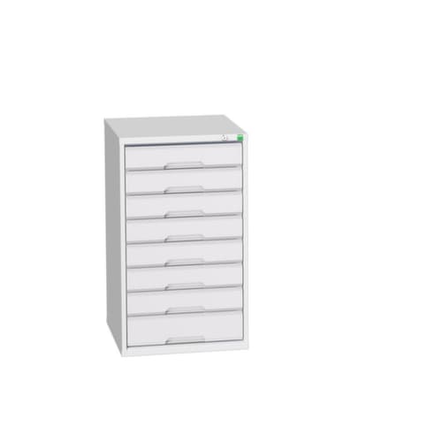 bott Ladekast verso, 8 lade(n), RAL7035 lichtgrijs/RAL7035 lichtgrijs