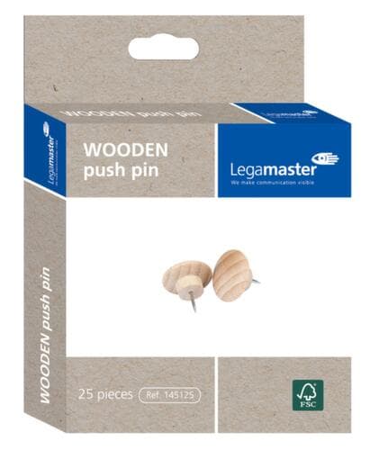 Legamaster Punaises WOODEN