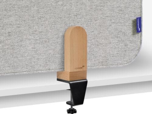 Legamaster Geluiddempende tafelscheidingswand ELEMENTS, hoogte x breedte 600 x 800 mm, wand grijs