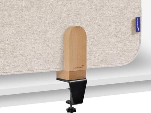 Legamaster Geluiddempende tafelscheidingswand ELEMENTS, hoogte x breedte 600 x 800 mm, wand beige