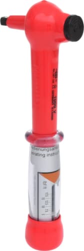 1/4" mini momentsleutel met beschermende isolatie en omkeerbare ratelkop