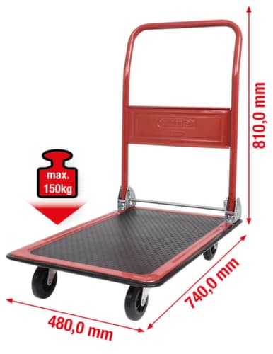 Platformwagen voor magazijn en werkplaats