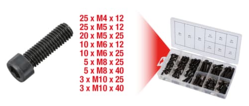 Assortiment binnenzeskantschroeven