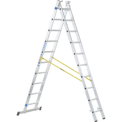 ZARGES Multifunctionele telescoopladder Skymaster DX, 3 x 12 driehoekige sporten