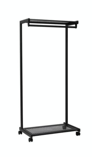 compact garderoberek MAULbolero verrijdbaar, RAL9004 signaalzwart