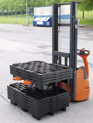 Nestbare exportpallet van kunststof, kunststof, lengte x breedte 800 x 600 mm