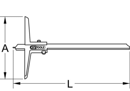 Diepteschuifmaat met meetpen