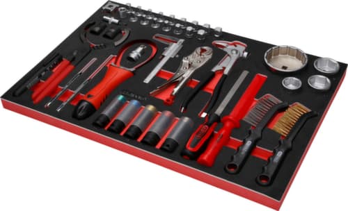 Performanceplus werkplaatswagen set P15 met 397 gereedschappen voor 7 laden
