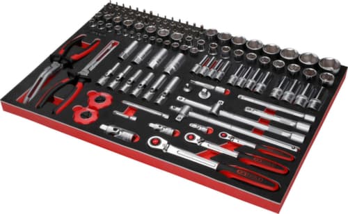 Performanceplus werkplaatswagen set P15 met 397 gereedschappen voor 7 laden
