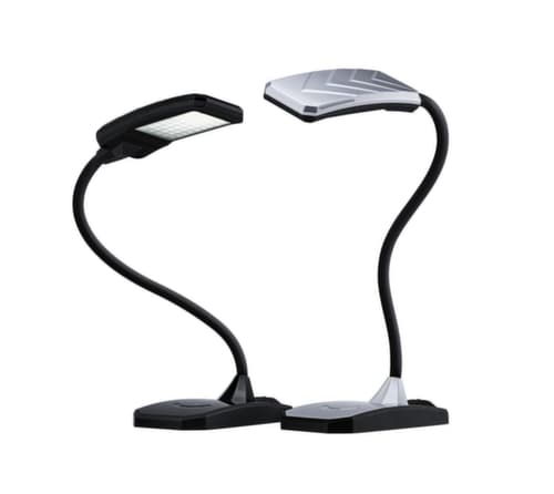 Hansa LED-tafellamp Twist met USB-aansluiting en zwanenhals