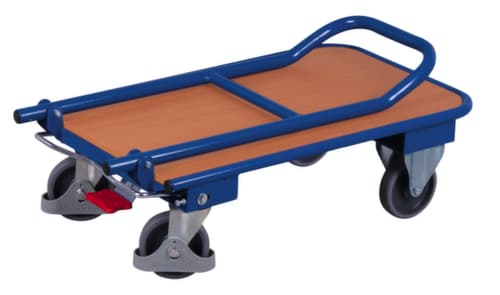 VARIOfit Duwbeugelwagen met inklapbare beugel met houten platform