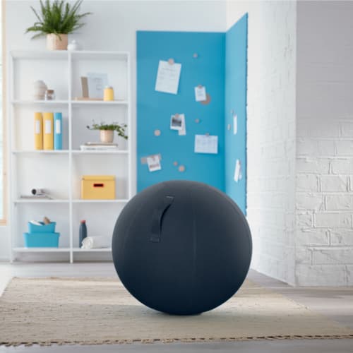 Leitz zitbal Ergo Cosy, zitting fluweelgrijs