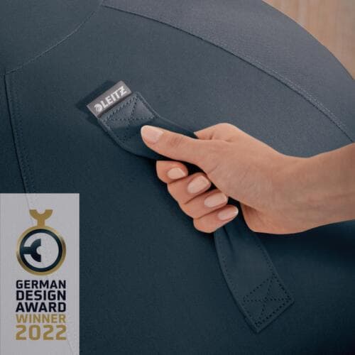 Leitz zitbal Ergo Cosy, zitting fluweelgrijs