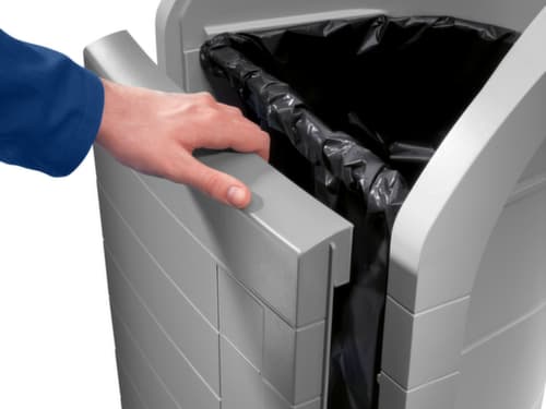 Hailo Afvalverzamelbak, 120 l, deksel grijs
