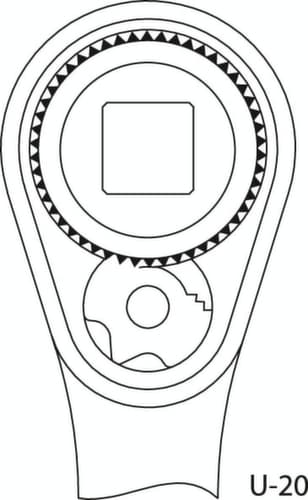 GEDORE 19 BMC 20 dopsleutelset 1/4"+1/2"