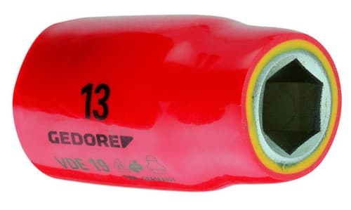 VDE 19 17 VDE-stekkerdoos 1/2" zeskant 17 mm