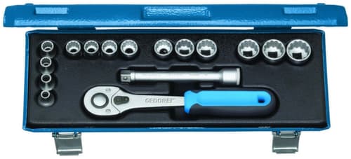 D 30 JMU-10 Dopsleutelset 3/8" 16-delig UD 6-19 mm