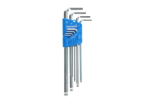 GEDORE H 42 KEL-88 Inbussleutelset XL Ballpoint in houder 8 stuks 2-10 mm