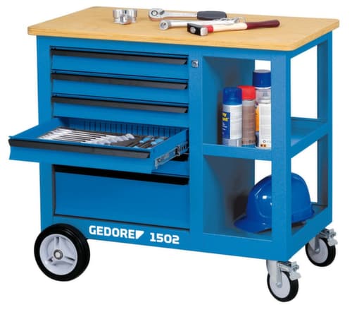 GEDORE 1502 Verrijdbare werkbank met 6 laden