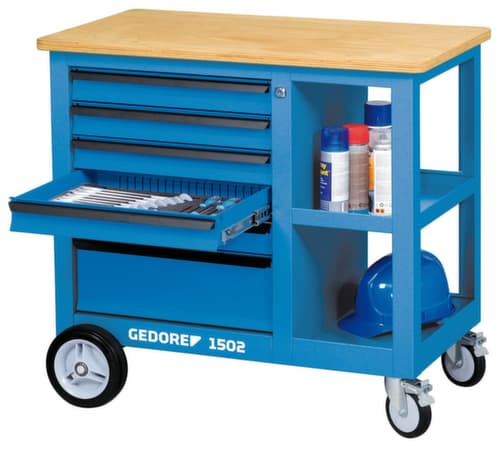 GEDORE 1502 Verrijdbare werkbank met 6 laden