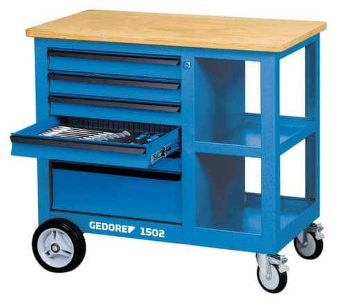 GEDORE 1502 Verrijdbare werkbank met 6 laden