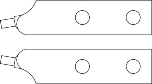 E-8000 J 41 EL Reservetip paar schuin Ø 3,2 mm